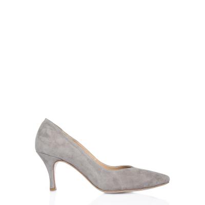 Taşrengi Süet V Kesim Stiletto Ayakkabı(a-313)