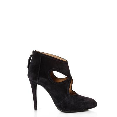 Lacivert Süet Acurlu Bootie(A-393)