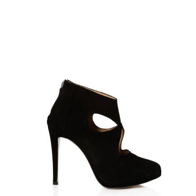 Siyah Süet Acurlu Bootie(A-393)