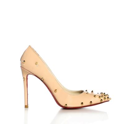 Nude Rugan Pimli Stiletto Ayakkabı(a-320)