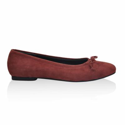 Bordo Süet Biye Fiyonklu Babet